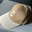 Celine Initial C Baseball Cap in Cotton Beige