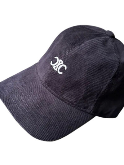 Celine Mini Triomphe Baseball Cap Corduroy Navy