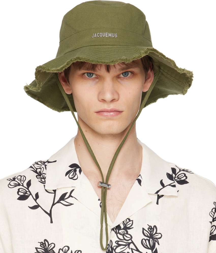 Jacquemus Le Bob Artichaut Bucket Hat in Khaki