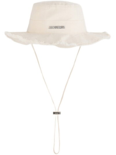 Jacquemus Le Bob Artichaut White Cotton Bucket Hat