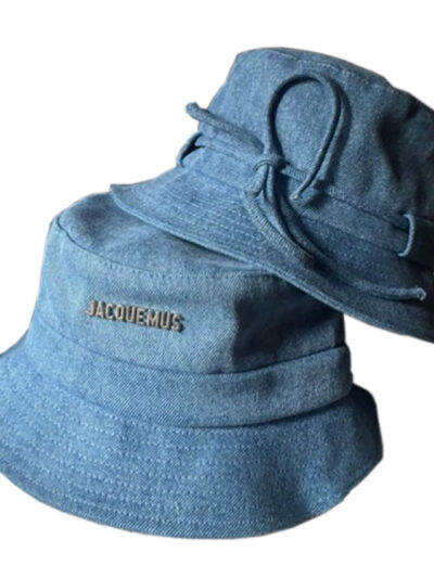 Jacquemus Le Bob Logo Bucket Hat Denim