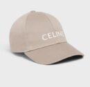 Celine Cotton Mens/Womens Baseball Cap British Beige