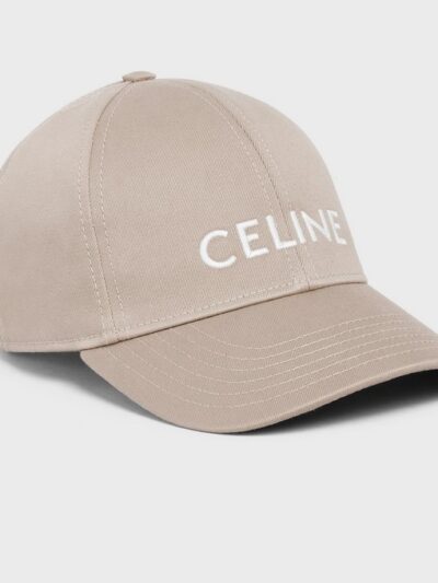 Celine Cotton Mens/Womens Baseball Cap British Beige
