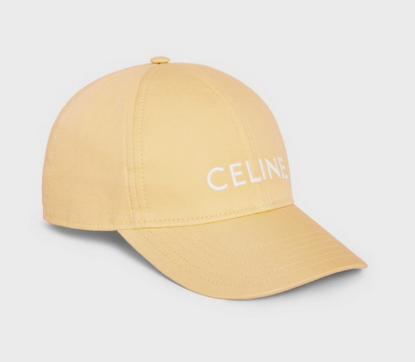 Celine Mens/ Womens Baseball Cap in Cotton Yellow