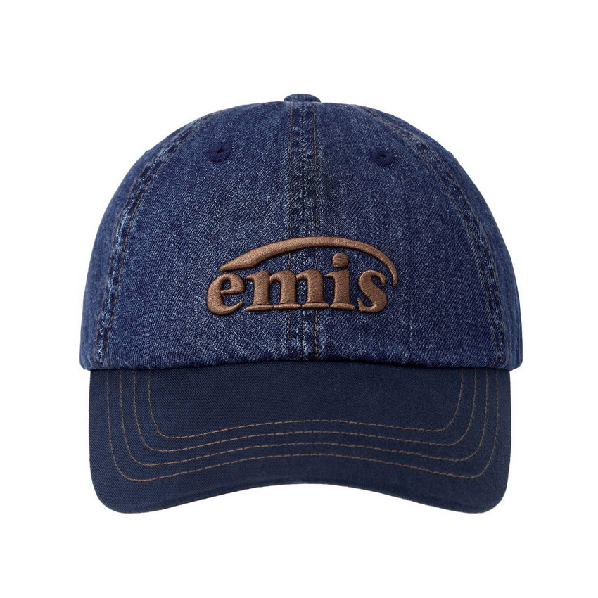 Emis Washed Denim Baseball Cap Denim / Navy