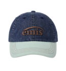 Emis Washed Denim Baseball Cap Denim / Mint