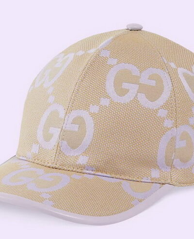 Gucci Beige and lilac jumbo GG Canvas Cap
