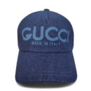 Gucci GG Canvas Dark Blue Denim Baseball Caps