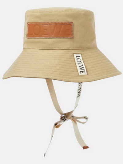 LOEWE Fisherman Hat in Canvas Sand Bucket