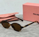 Miu Miu Oval Shape Cork Tortoiseshell Sunglasses MES002