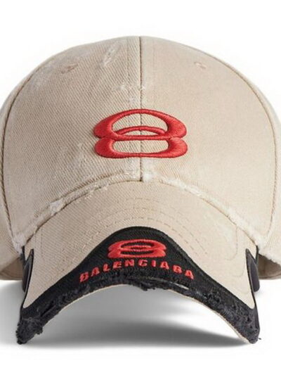 Balenciaga Unity Sports Icon Baseball Cap Beige/Red