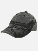 Vetements Flame Logo Men's Black Baseball Cap