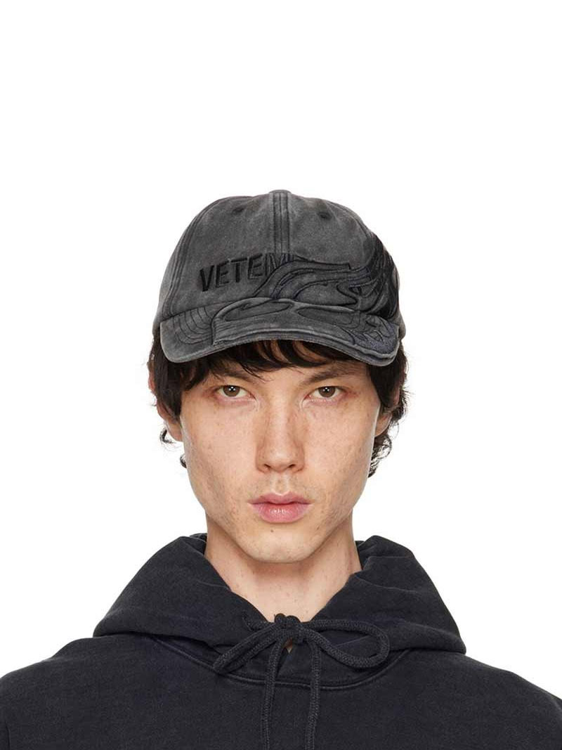 Vetements Flame Logo Men's Black Baseball Cap - Image 2