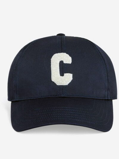 Celine C White Logo Mens Black Baseball Cap Hat