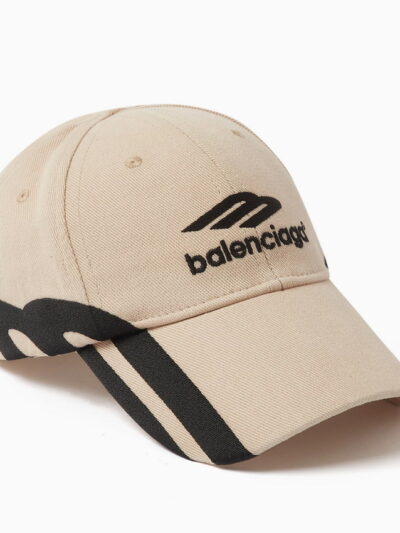 Balenciaga 3B Sports Icon Cap Cream/Black Cotton Drill