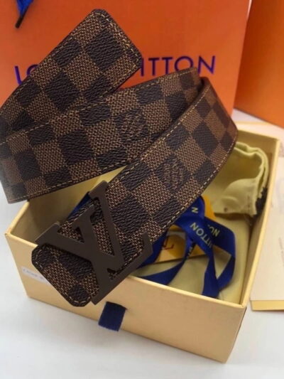 Louis Vuitton LV Initiales Reversible Damier Ebene Belt