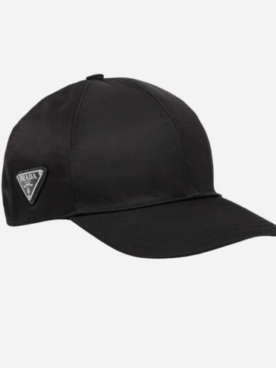 Prada Re-Nylon Logo Baseball Cap Mens Hat