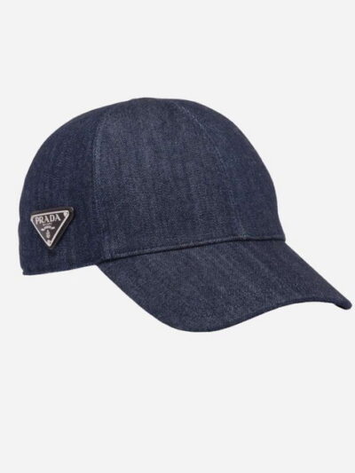Prada Denim Baseball Cap Men's Hat
