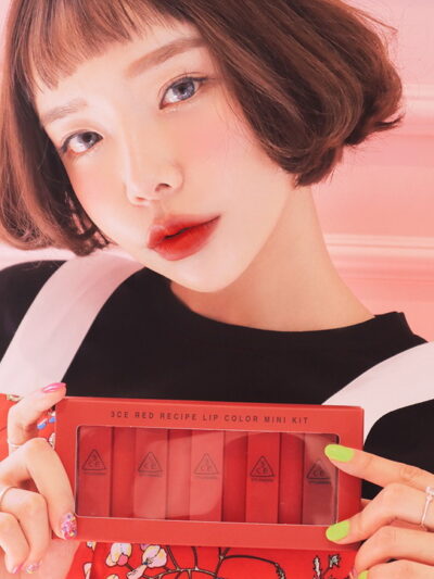 3CE Stylenanda Red Recipe Lip Color Mini Kit 1.3g x 5EA
